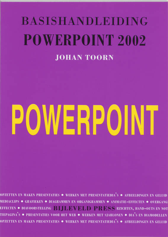 Omslag van Basishandleiding PowerPoint 2002