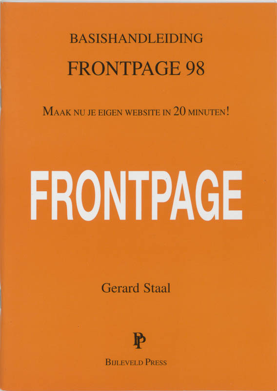 Omslag van Basishandleiding FrontPage 98