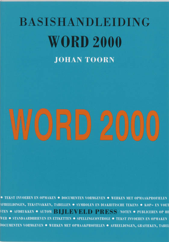 Omslag van Basishandleiding Word 2000