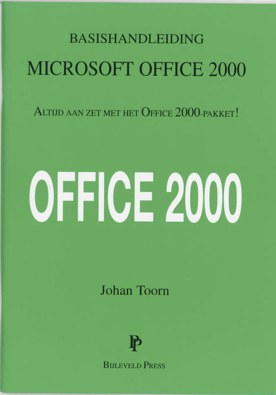 Omslag van Basishandleiding Microsoft Office 2000