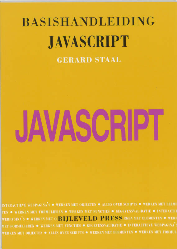 Omslag van Basishandleiding JavaScript