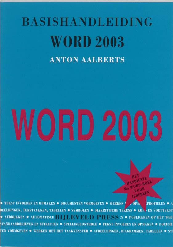 Omslag van Basishandleiding Word 2003