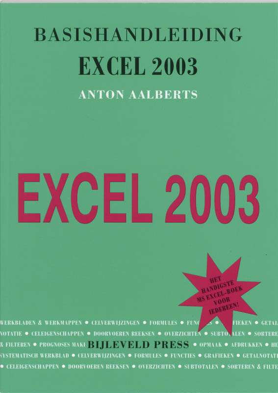 Omslag van Basishandleiding Excel 2003