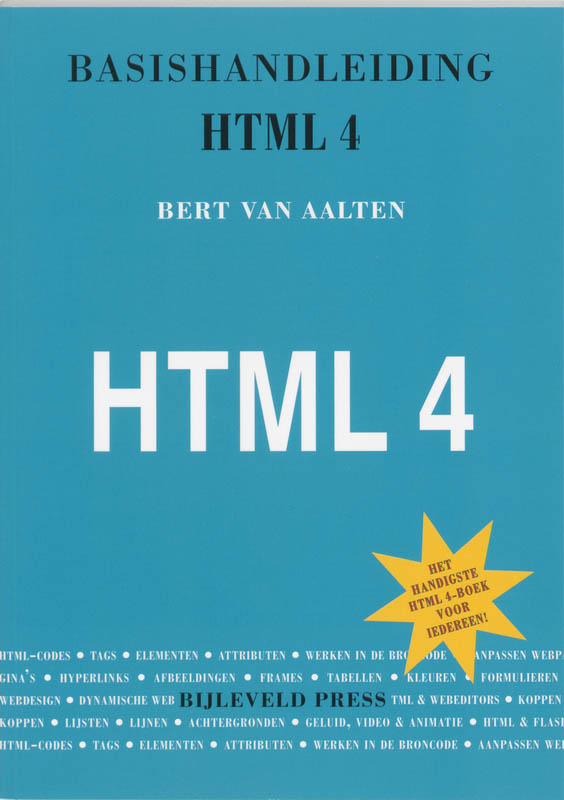 Omslag van Basishandleiding HTML 4