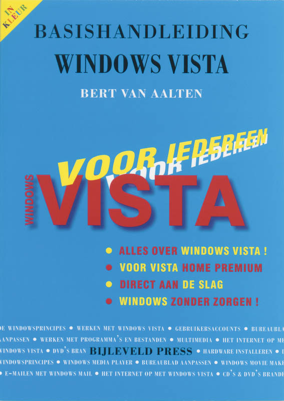 Omslag van Basishandleiding Windows Vista voor iedereen