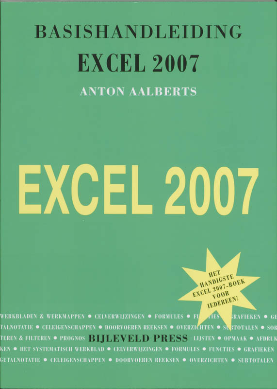 Omslag van Basishandleiding Excel 2007