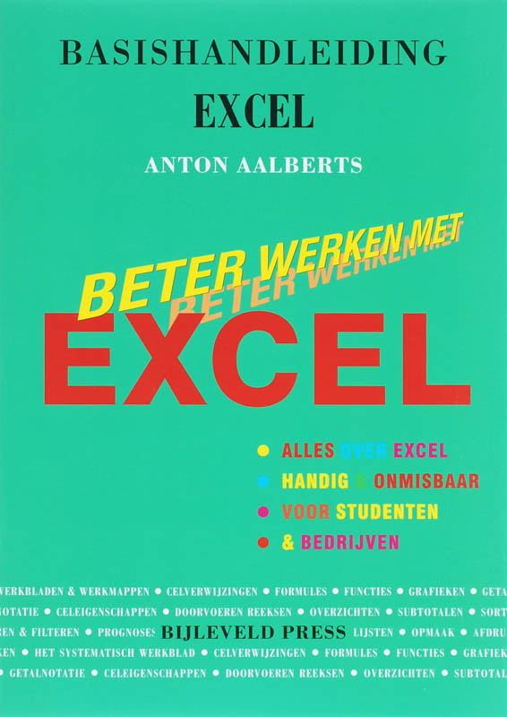 Omslag van Basishandleiding Beter werken met Excel
