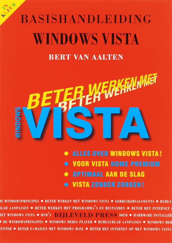 Omslag van Basishandleiding Beter Werken met Windows Vista