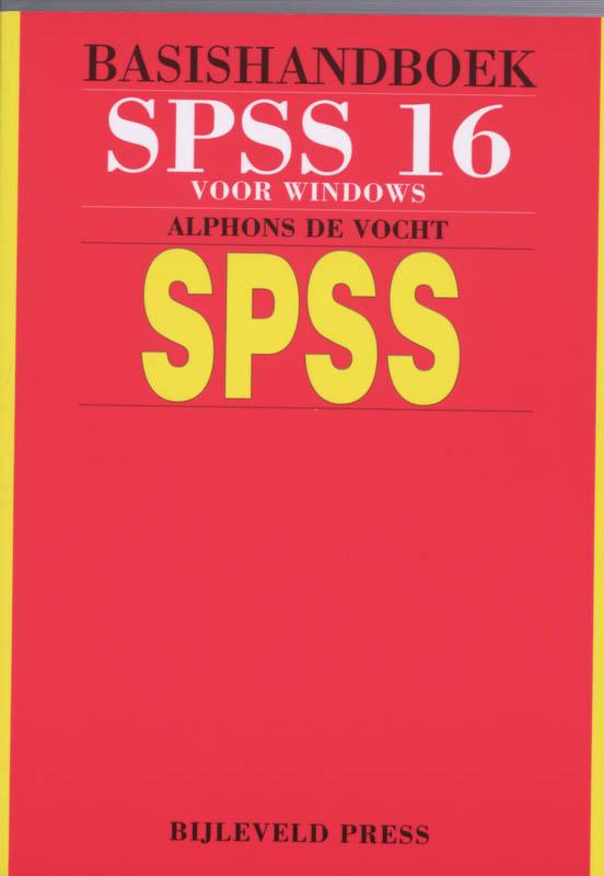 Omslag van Basishandboek SPSS 16 Windows