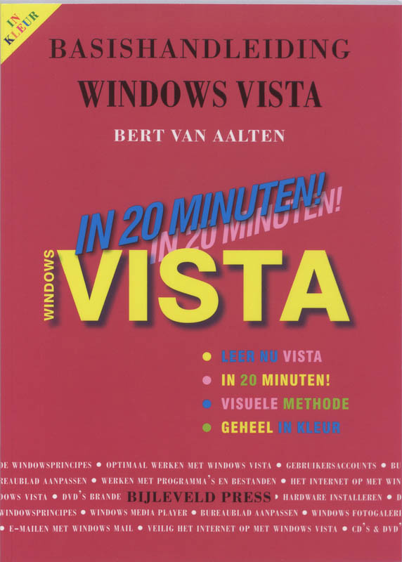 Omslag van Basishandleiding Windows Vista in 20 minuten