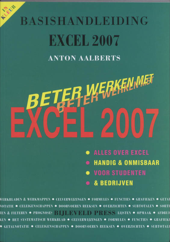 Omslag van Basishandleiding Beter werken met Excel 2007