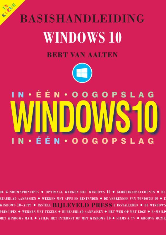 Omslag van Basishandleiding Windows 10 in één oogopslag