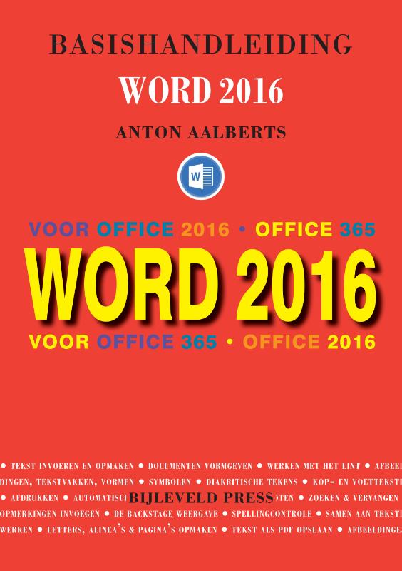 Omslag van Basishandleiding Word 2016