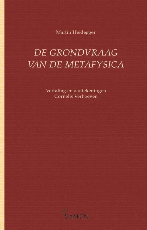 Omslag van De grondvraag van de metafysica