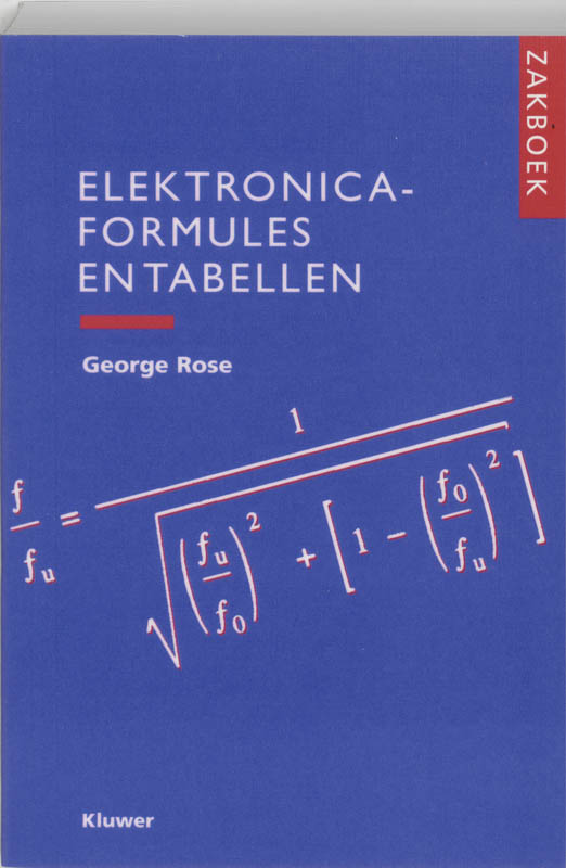 Omslag van Zakboek elektronica-formules en tabellen