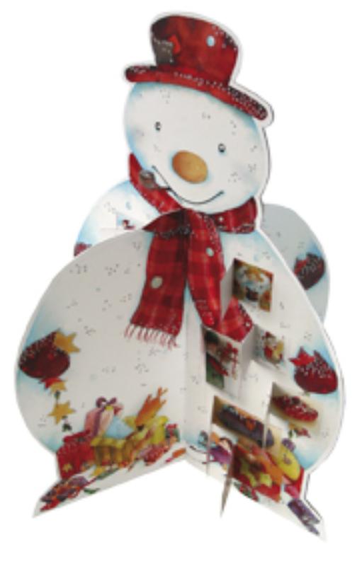 Omslag van Sneeuwpop 3D adventkalender set 3 ex