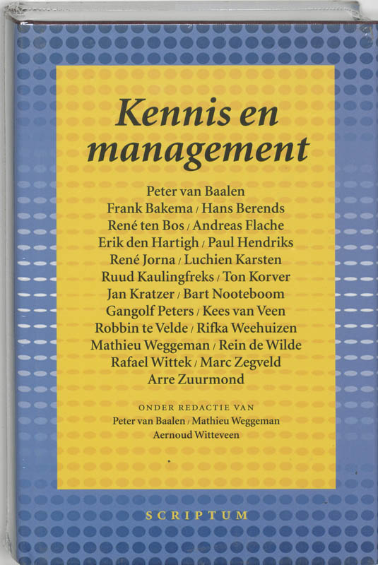 Omslag van Kennis en management