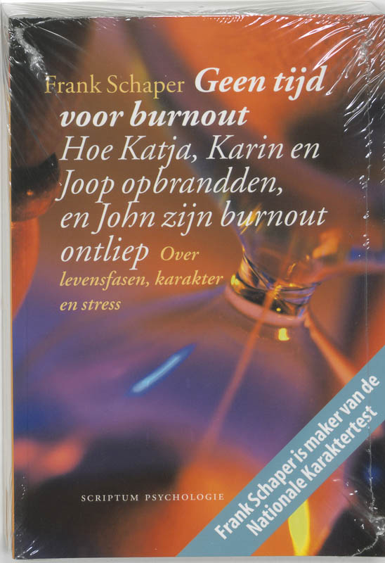 Omslag van Geen tijd voor burnout