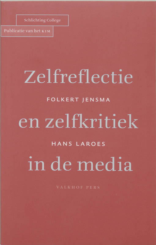 Omslag van Zelfreflectie en zelfkritiek in de media