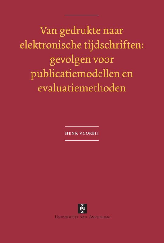 Omslag van Van gedrukte naar elektronische tijdschriften