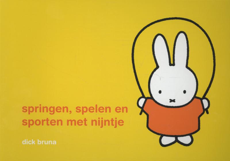 Omslag van springen, spelen en sporten met nijntje