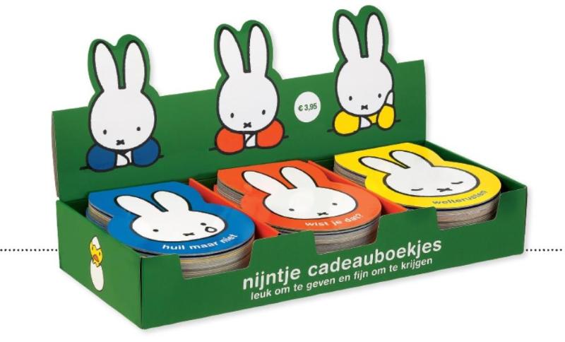 Omslag van display nijntje cadeauboekjes 3x5 exemplaren