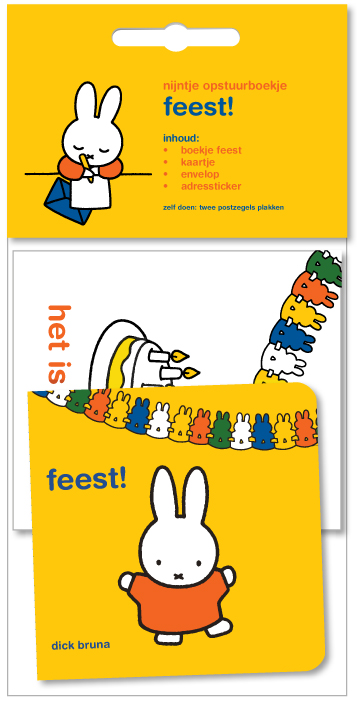 Omslag van nijntje opstuurboekje, feest!