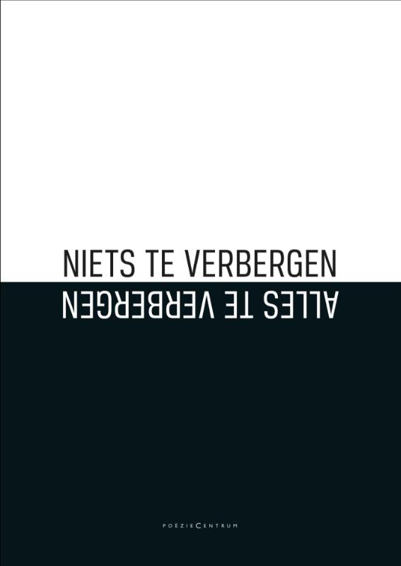 Omslag van Niets te verbergen, alles te verbergen