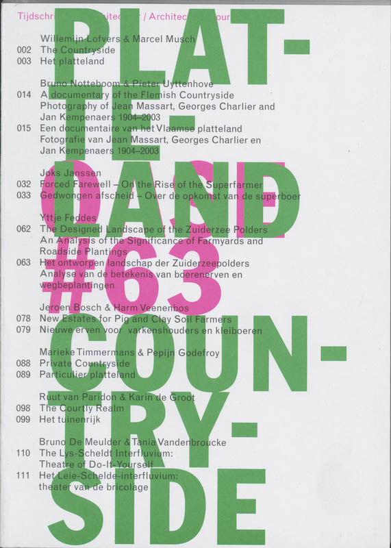 Omslag van 63 Platte land / Countryside