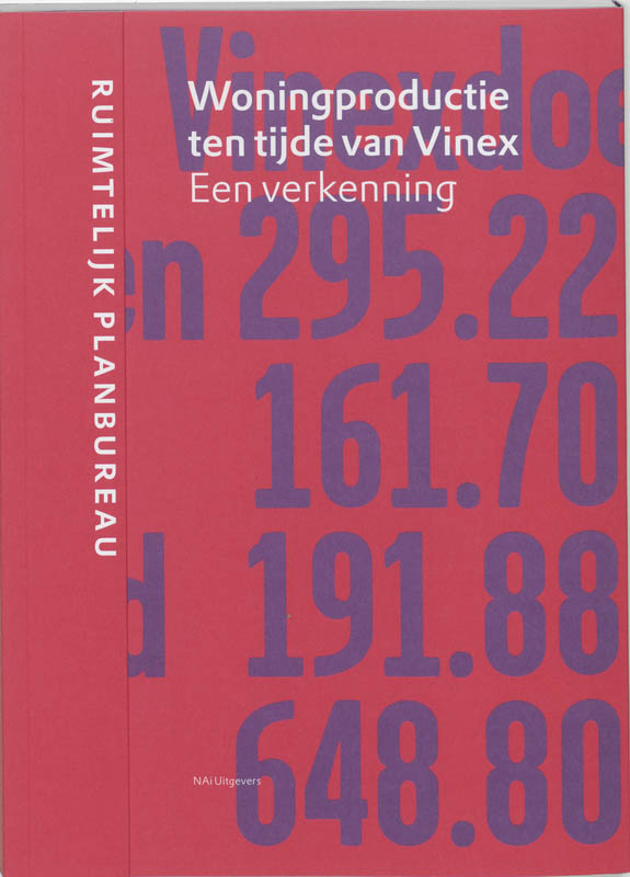 Omslag van Woningproductie ten tijde van Vinex