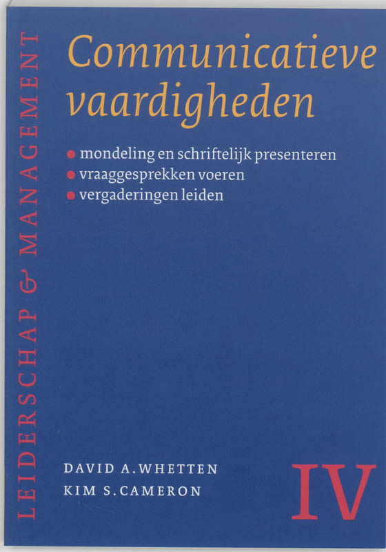 Omslag van Communicatieve vaardigheden