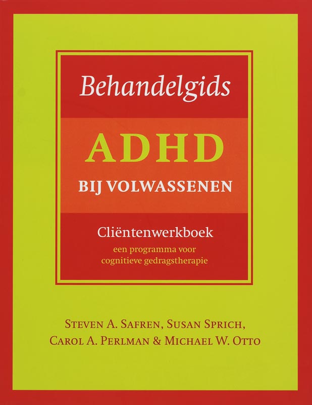 Omslag van Behandelgids ADHD bij volwassenen, clientenwerkboek