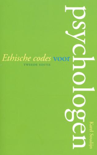 Omslag van Ethische codes voor psychologen