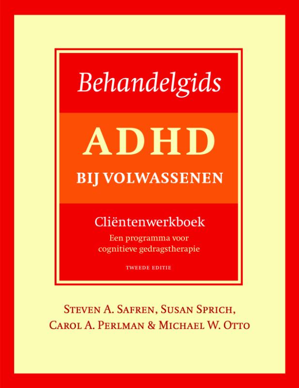 Omslag van Behandelgids ADHD bij volwassenen, cliëntenwerkboek - tweede editie