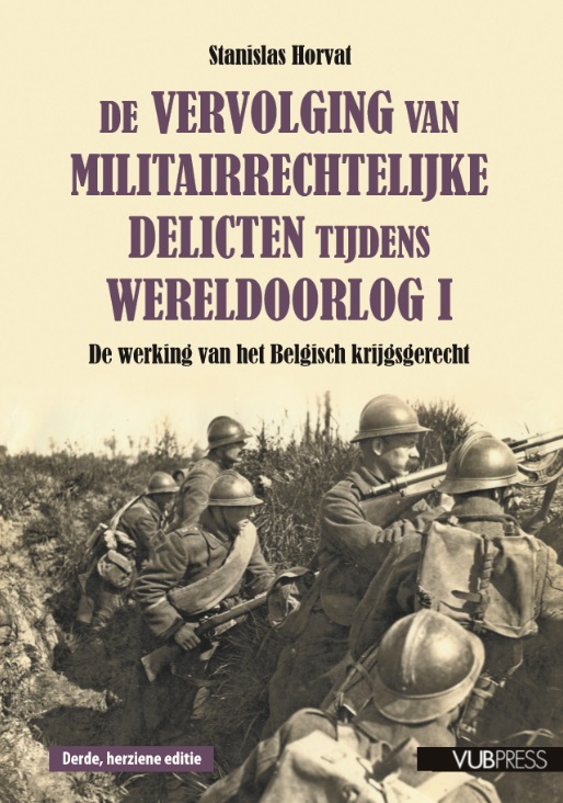 Omslag van De vervolging van militairrechtelijke delicten tijdens Wereldoorlog I