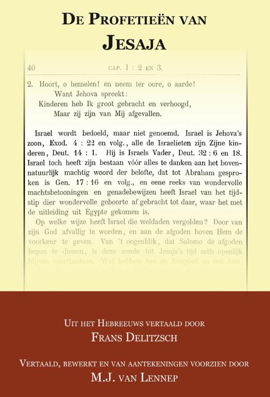 Omslag van De Profetieën van Jesaja
