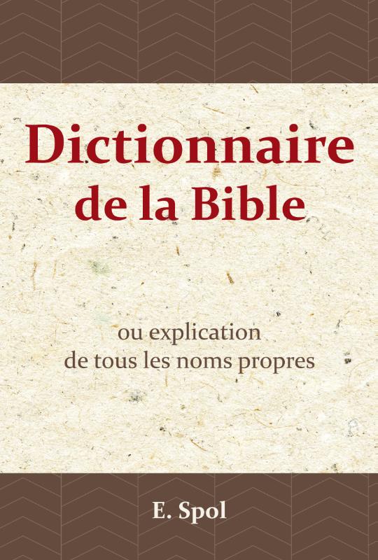 Omslag van Dictionnaire de la Bible