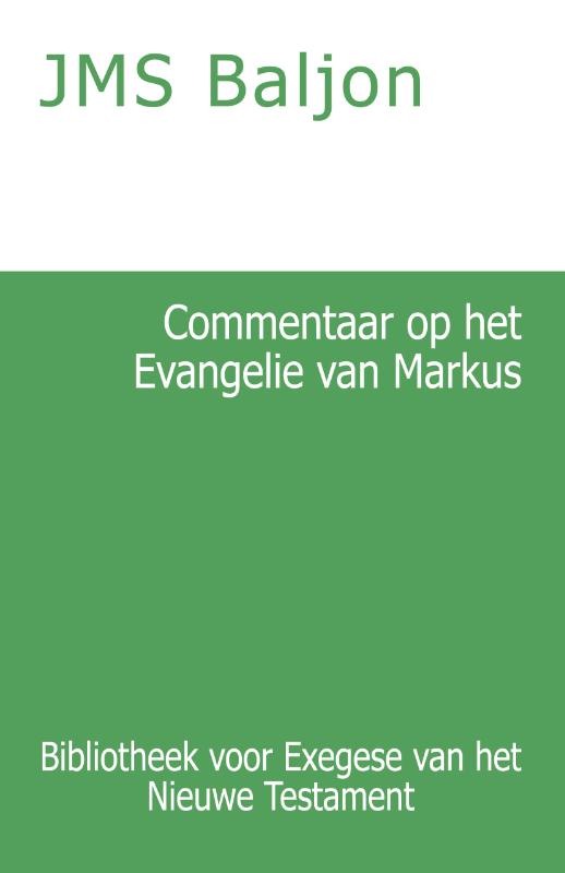 Omslag van Commentaar op het Evangelie van Markus