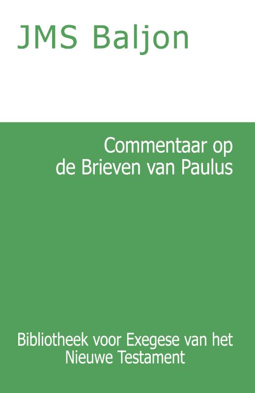 Omslag van Commentaar op de Brieven van Paulus