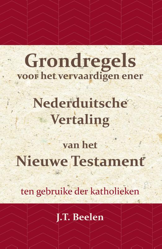 Omslag van Grondregels voor het vervaardigen ener Nederduitsche Vertaling van het Nieuwe Testament