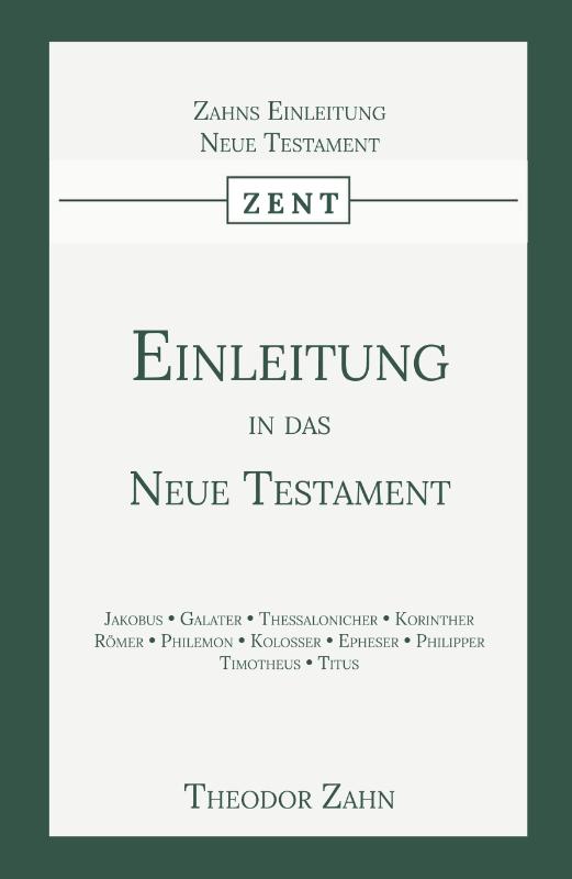 Omslag van Einleitung in das Neue Testament