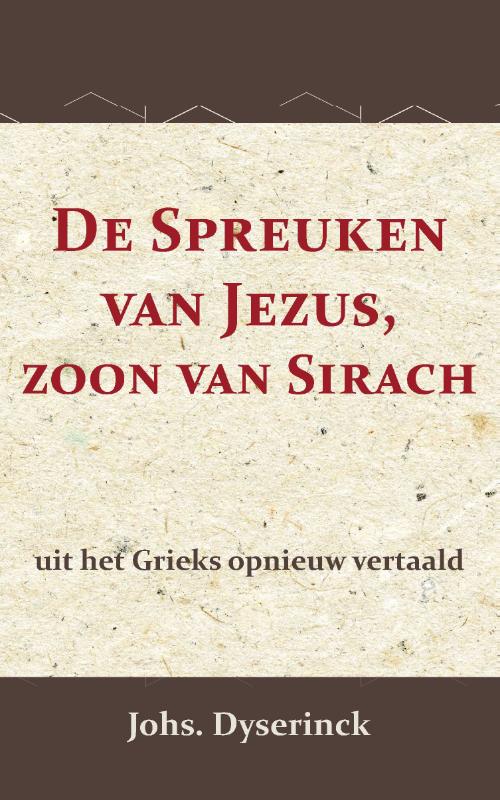 Omslag van De Spreuken van Jezus, de zoon van Sirach