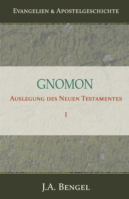Omslag van Gnomon - Auslegung des Neuen Testamentes I