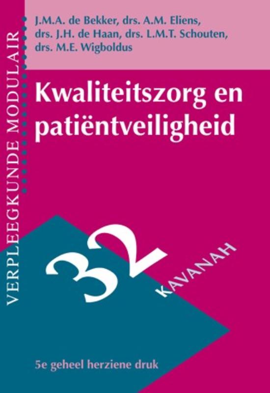 Omslag van Kwaliteitszorg en patiëntveiligheid