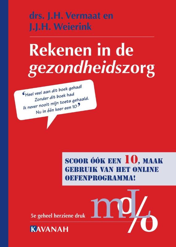 Omslag van Rekenen in de Gezondheidszorg