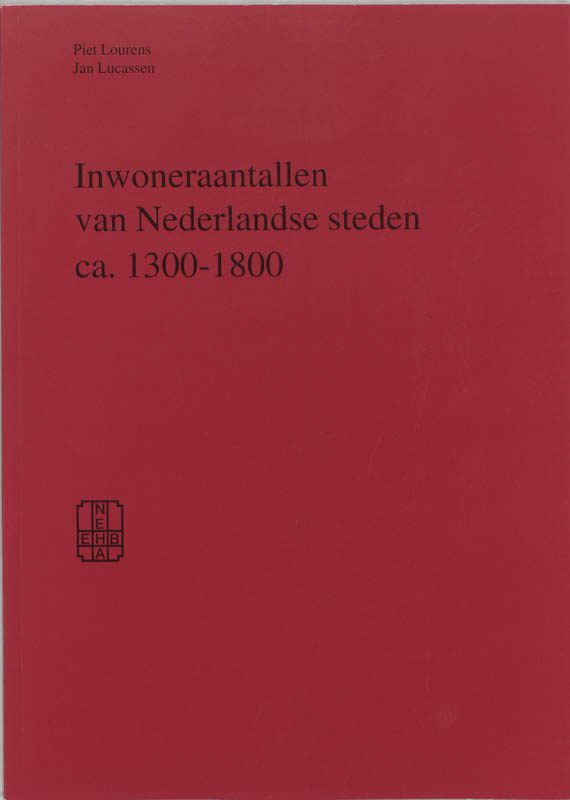 Omslag van Inwoneraantallen van Nederlandse steden ca. 1300-1800