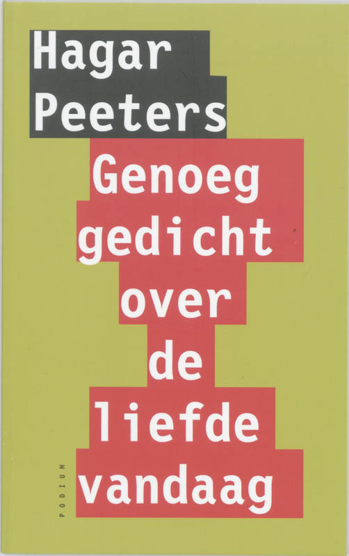 Omslag van Genoeg gedicht over de liefde vandaag