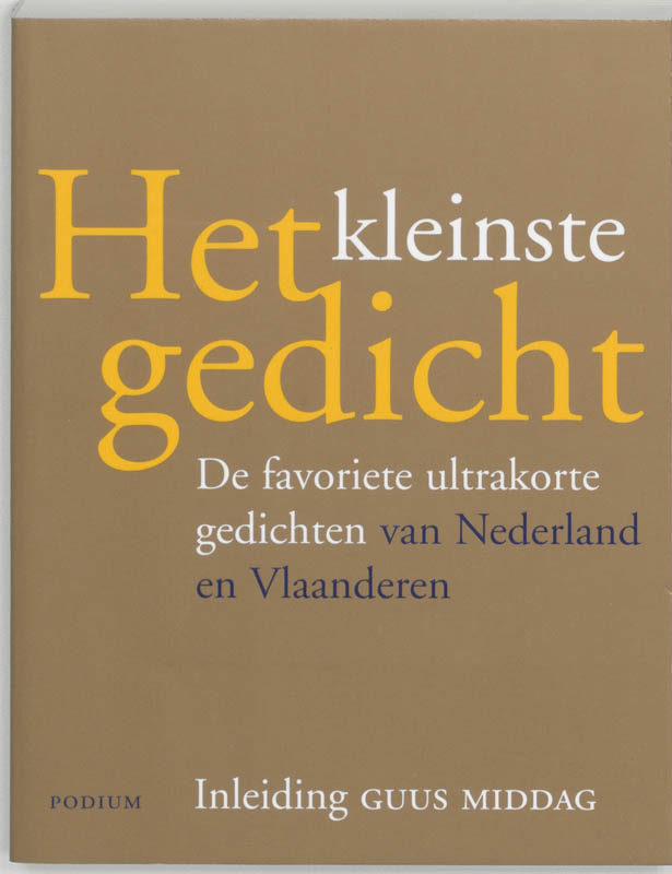 Omslag van Het kleinste gedicht