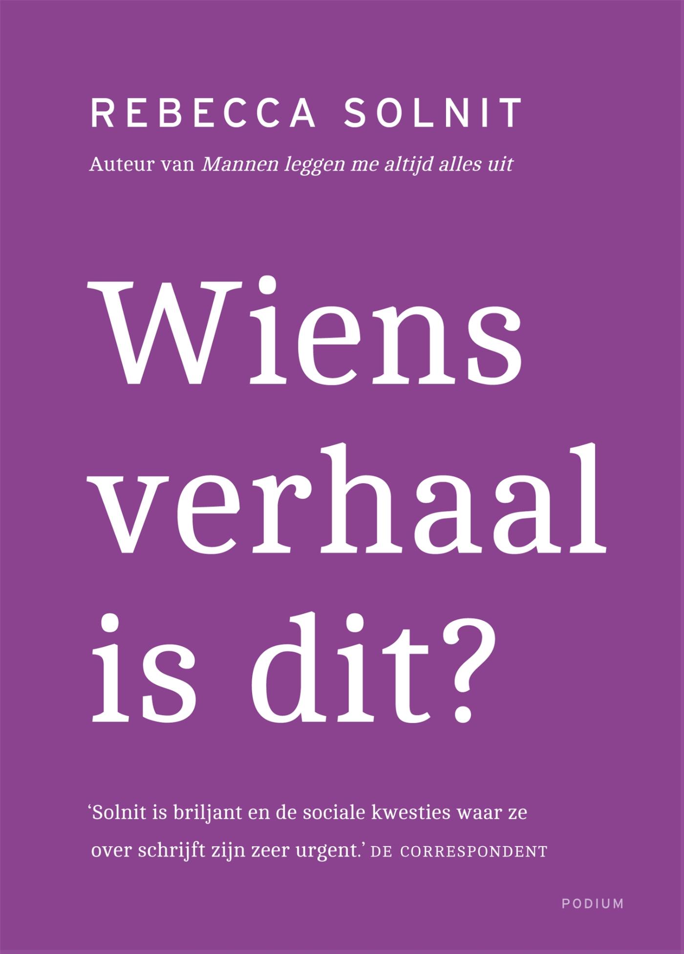 Omslag van Wiens verhaal is dit?