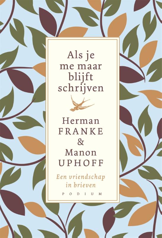 Omslag van Als je me maar blijft schrijven